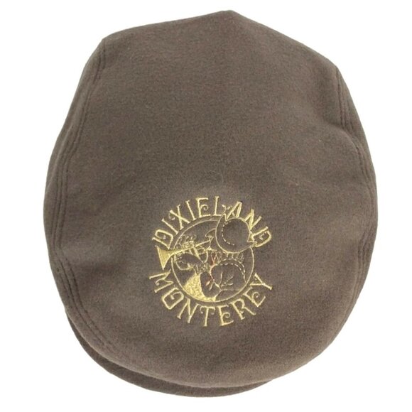 Dixieland Monterey Brown Flat Newsboy Cap Wool Cashmere Embroidered - Picture 2 of 8